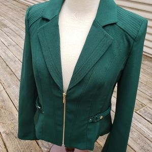 WHBM Green 'Moto' Blazer size 6